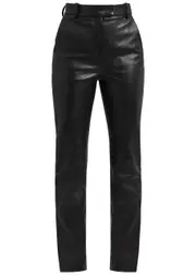 Khaite Emile Leather Trousers - Black - 8 (UK12 / M) 8 (UK12 / M)