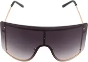 [GANAZONO] 1pair Fashionable Sunglasses Creative Design for Men and Women Outdoor Eyewear for Beach and Parties Lightweight and Grey Frame