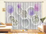 Dandelion Blows Away 3D Curtains Blockout Photo Printing Curtains Drape Fabric