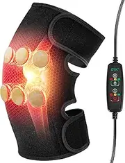 UTK Far Infrared Heating Pads for Knee Pain Relief, Heated Knee Brace Wrap with 6 Jade Stones & 3 Heat Settings & Auto Shut Off, Knee Heating Pad for Knee Pain & Stress Relief