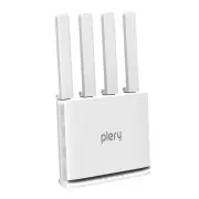 PLERY R605 4G LTE WiFi Router with Nano SIM Card Slot 300Mbps 4 External Antennas Booster 2.4G WiFi6 Repeater Long Range