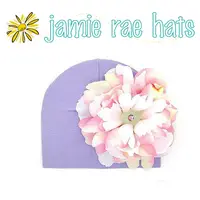 在飛比找樂天市場購物網優惠-★啦啦看世界★ Jamie Rae Hats 粉紫牡丹棉帽 