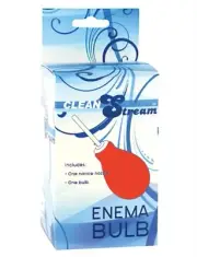 CleanStream - Enema Cleansing Bulb - Red - Douche Kit