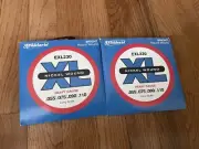 2 PACK D'Addario EXL230 Nickel Wound Bass Guitar Strings Heavy 55-110 Long Scale