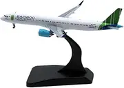 Pre-Built Model Aircraft 11CM 1/400 Scale Highly Detailed Aircraft Model for Vietnam Bamboo Airways A321NEO VN-A589 Airplane Miniature Miniature Airplane Model