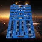 110pcs Carbon Steel Tap and Die Set M2-M18 for Bolt Nut Threading with Wrench