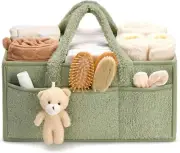 Diaper Caddy Organizer, Stylish Baby Diaper Basket, Storage Basket for Diapers (