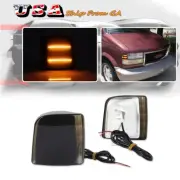 For 1995-2005 Chevrolet Astro Safari Smoked Amber LED Parking Corner Lights Set (for: Chevrolet)