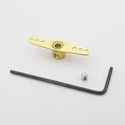 Toy Accessories 1PCS Copper 3mm Servo Arm Horn Steering Rudder Arm Linkage End Tie Rod Pull Rod End Compatible with 3mm Shaft RC Boat Marine Model (Color : 1PC Straight arm)