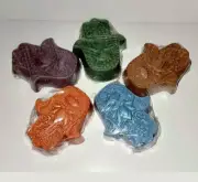 Hamsa Soap, Spiritual Soap, Healing Soap, Hand of Fatima, Lotus in the Palm