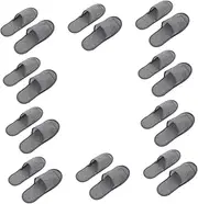 Beavorty Business Travel Slippers 10 Pairs Disposable Non-slip Spa Slippers for Hotel Home Party Beauty Shop