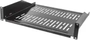 2U Server Rack Shelf - Universal Vented Rack Mount Cantilever Tray for 19 Inch N