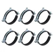 6 Pcs Split Ring Pipe Hanger, 100mm/3.9inch Adjustable Pipe Bracket Clamp