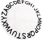 Decorative Alphabet Rug Lightweight Non-Slip Floor Mat for Boys and Girls Adults