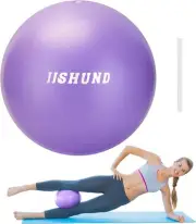 Pilates Ball, 9 Inch Small Exercise Mini Soft Workout Yoga Ball 25cm, purple