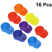 16 Pcs Guitar Effector Pedal Buttons Foot Switch Extension Cord