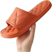 [AWGHZYOEE] Shower Sliders Men's Soft Bottom Home Slippers Summer Couple Indoor And Outdoor Shoes Comfortable Home Slippers Fashion Beach Slippers
