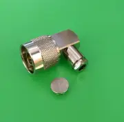 (2 PCS) N Male Right Angle Clamp RG58/U RG142 RG400 LMR195 Cable - USA Seller