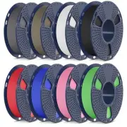 3D Printer Filament Bundle 2KG Black+white+grey+clay+green+pink+blue+red