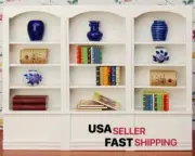 1/12 Dollhouse Miniature Bookcase Bookshelf Library Furniture Cabinet Display