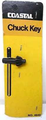 RARE Vintage Coastal Chuck Key No.4640 Jacobs 4 5/8" x 1.5" Made in USA NOS