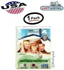 Vinyl Mattress Protector-Waterproof & Dust Mite Proof Durable Cover - Queen Size