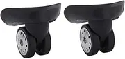 Vsenkes 2X Luggage Suitcase Wheels Repair Parts, 360 Swivel, Universal Flexible Trolley Bag Wheels Travel Trunk Casters