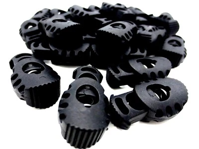 Drawstring Slide Lock Spring Loaded Fits 1/4", 7mm Cord, Durable Free Shipping!