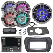 JBL Marine Radio, ANT, Amp,Kit, LED Sub, 4x 6.5" 300W Speaker,Spa Bezel, Adapter