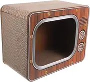 Cardboard Cat Scratcher Cube Versatile Indoor Cat Bed Spacious Design for Relaxation and Scratching