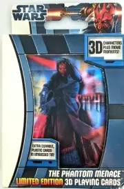 Star Wars 3D Playing Cards Limited Edition The Phantom Menace Characters Games