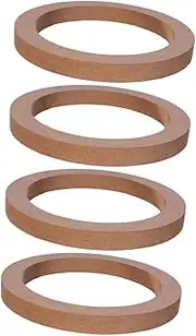 TOGEVAL 2 Pairs Car Speaker Spacer Ring Insulation Mounting Spacer for Vehicles Easy Installation for Enhanced Sound Quality for Music Lovers