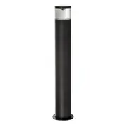10x CROWN 450mm Aluminium Round Bollard Light with Perspex Reflector - 240v