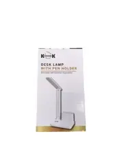 LED Desk Lamp with USB Output Port/Pen Holder/Phone Holder