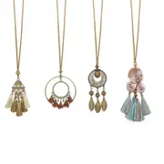 Long Bohemian Necklace Romantic SU Pendant Retro National Style Collars Jewelry