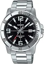 [Casio] Men's MTPVD01D-1B Analogue Watch, Black, 49 x 45 x 10.3 mm