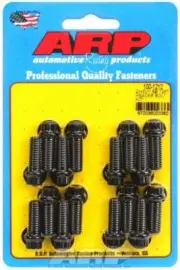 ARP Exhaust Header Bolt Kit 12-Point Black BB Chev V8 3/8" X 1.000" UHL 16-Pack
