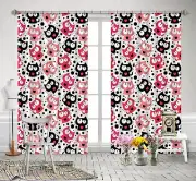 3D Cartoon Cat 88 Blockout Photo Curtain Print Curtains Drapes Fabric Window AU