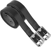 BESPORTBLE Long Shank Spurs Pu Surface Stainless Steel Spurs Straps for Boots for Men Women