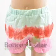 Sovereign Code U00982320BL Belize Girls Tie-Dye Shorts Seafoam/ Red/ Pink