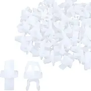 X AUTOHAUX 20pcs Plastic Car Hood Prop Rod Clip Retainer for Mitsubishi V31 V32 V33