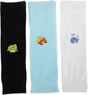 [Parliky] 3 Pairs Kids Uv Sun Protection Sleeves Cooling Arm Sleeves for Outdoor Activities Boys and Girls Sports Arm Covers Compression Breathable and High Elasticity