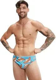 [Speedo] Men's Escape Briefs Snag Sambo, Multicolour, 8