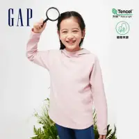 在飛比找momo購物網優惠-【GAP】女童裝 Logo帽T-粉色(890211)