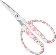 Chikamasa CRI-360SFWSW Florist Arrangement Scissors, Fluorine, Blade Cap Included, Sakura White