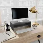 vidaXL Monitor Stand Grey 42x24x13 cm Engineered Wood 2BB