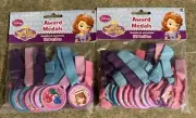 Sofia the First Award Medals Girls Birthday Party Favor 2 Packs - 24 Total