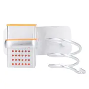 Hair Dryer Holder Free Punch Wall Mounted Universal Size Space Aluminum Blow Dryer Holder for Blow Dryer Toiletries