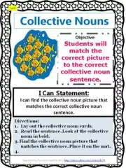 Digital Teacher Made Language Arts Center-Collective Nouns S9