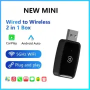 New Wireless Carplay Adapter Android Auto Smart Dongle Plug and Play Car Adapter